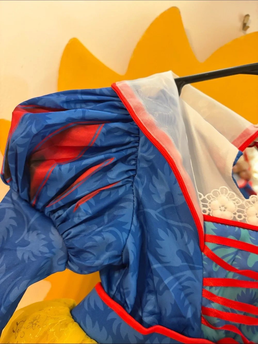 Snow White Costume Blue and Yellow Sparkle Princess Dress-Up for Kids